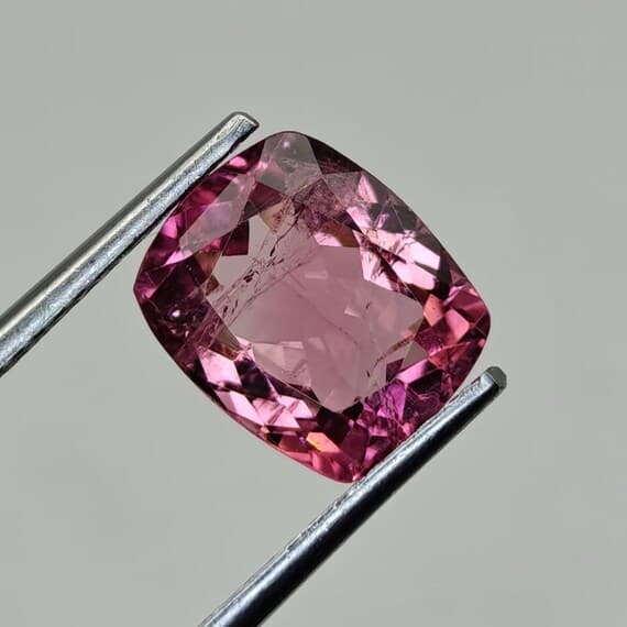 Pink Tourmaline Cushion view 2