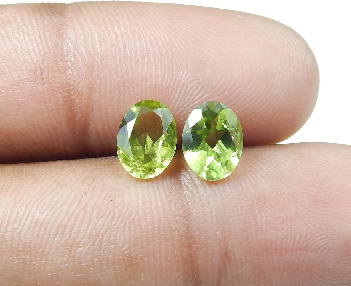 Peridot Oval Faceted view 2